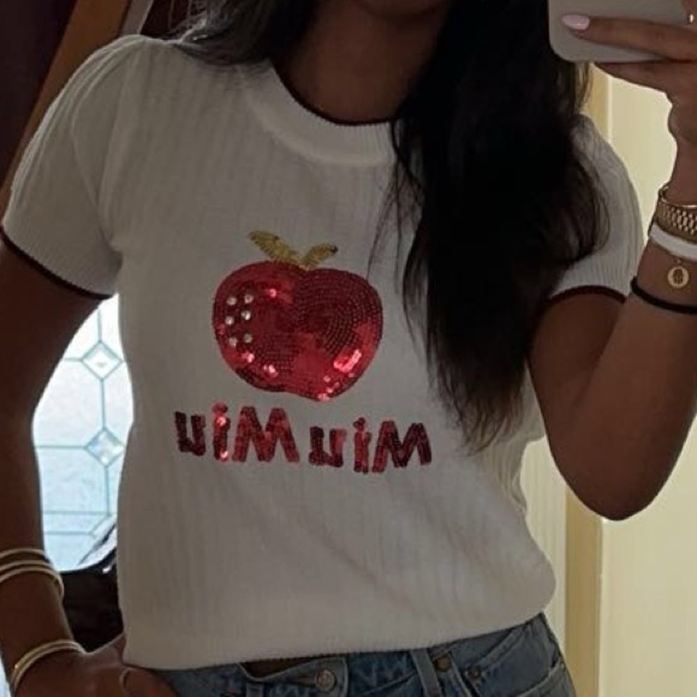 Miu miu short sleeve top